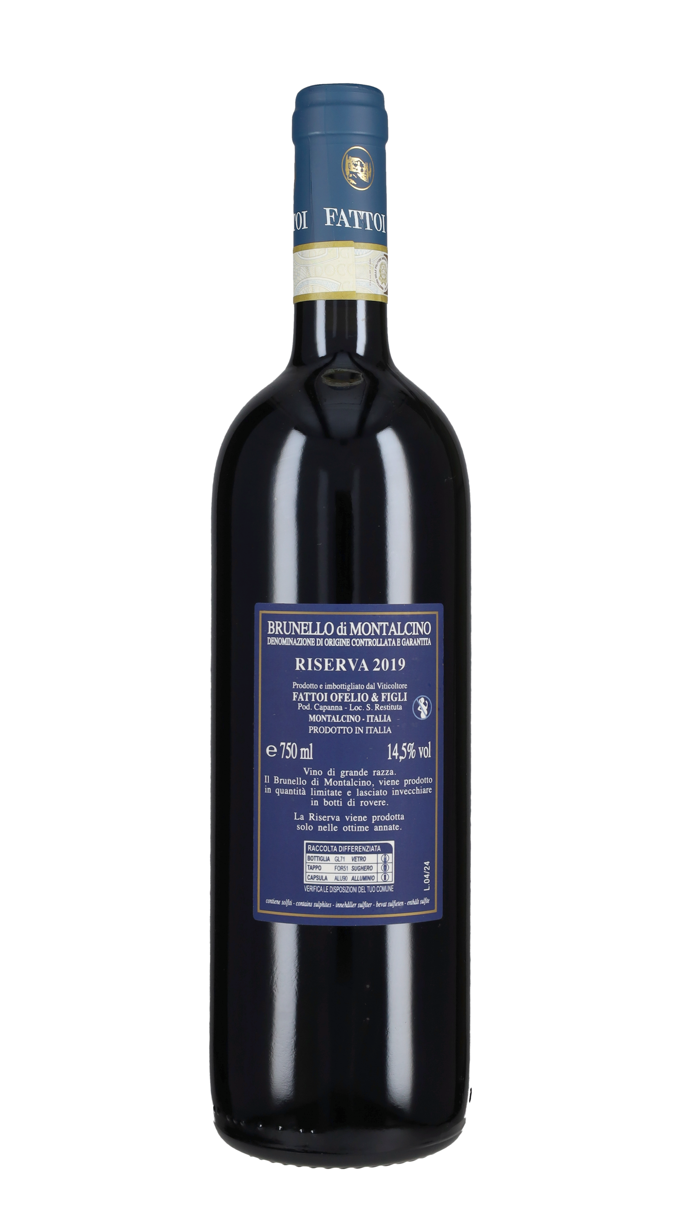 Brunello di Montalcino Riserva Fattoi 2019