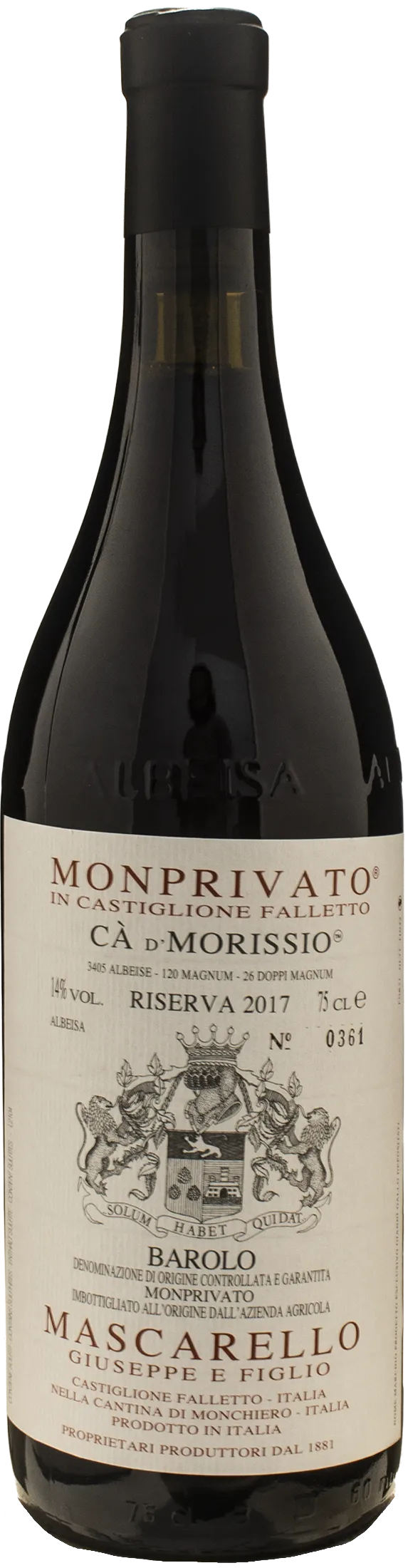 Barolo Monprivato Riserva Ca d'Morisso