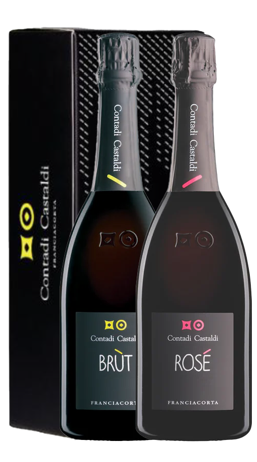 Box Franciacorta Brut e Rosé Contadi Castaldi (2bt)