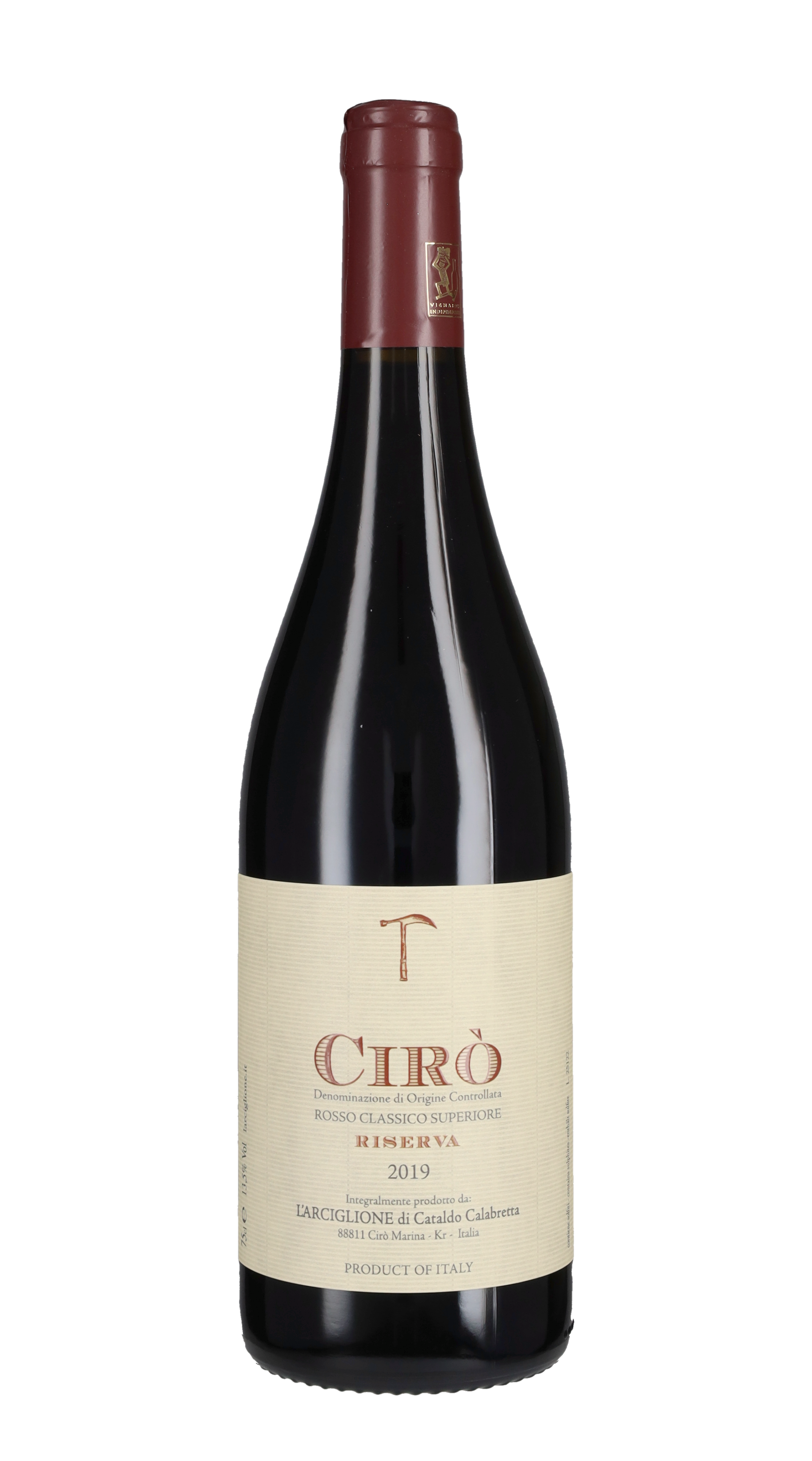 Cirò Rosso Clas. Sup. Riserva L'Arciglione - Cataldo Calabretta