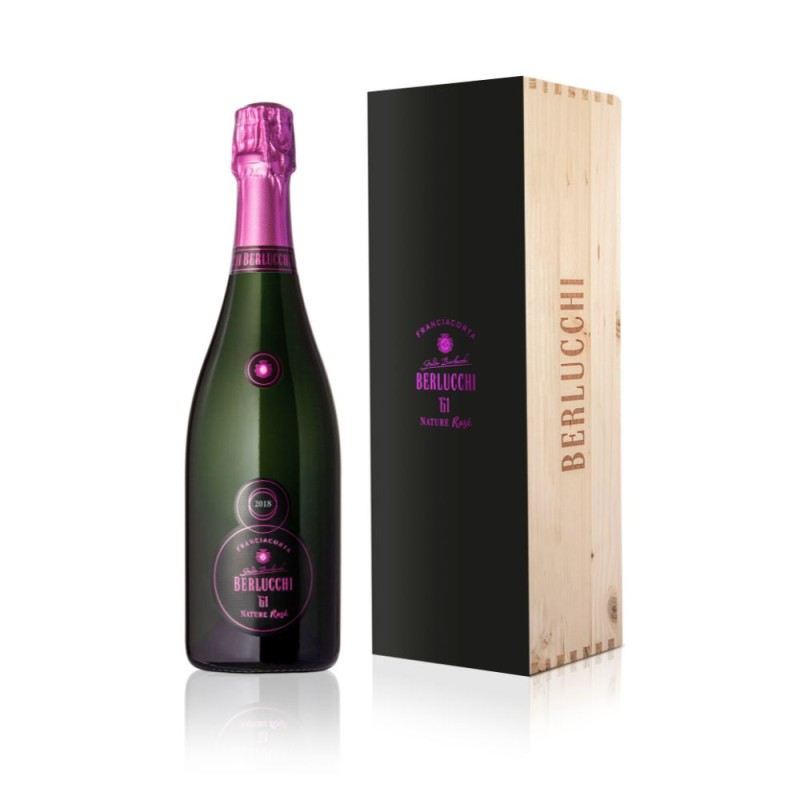 Franciacorta Rosè DOCG Nature '61 Millesimato 2018 - Berlucchi [Legno Luxury]