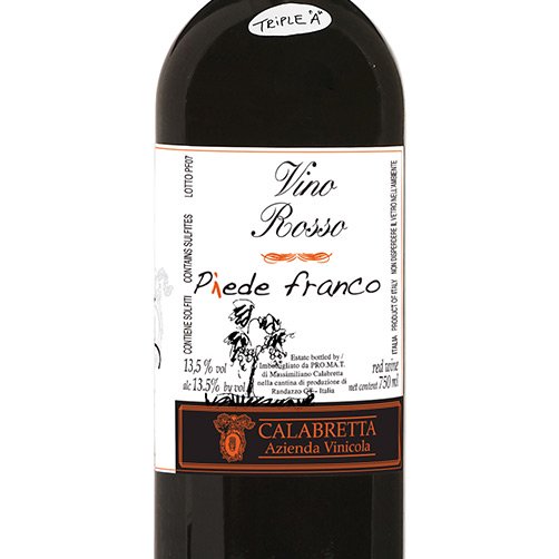 Vino Rosso Piede Franco