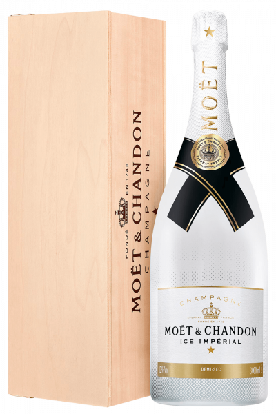 Jéroboam Champagne Moët & Chandon Ice Impérial Demi-Sec (Cassetta in Legno)