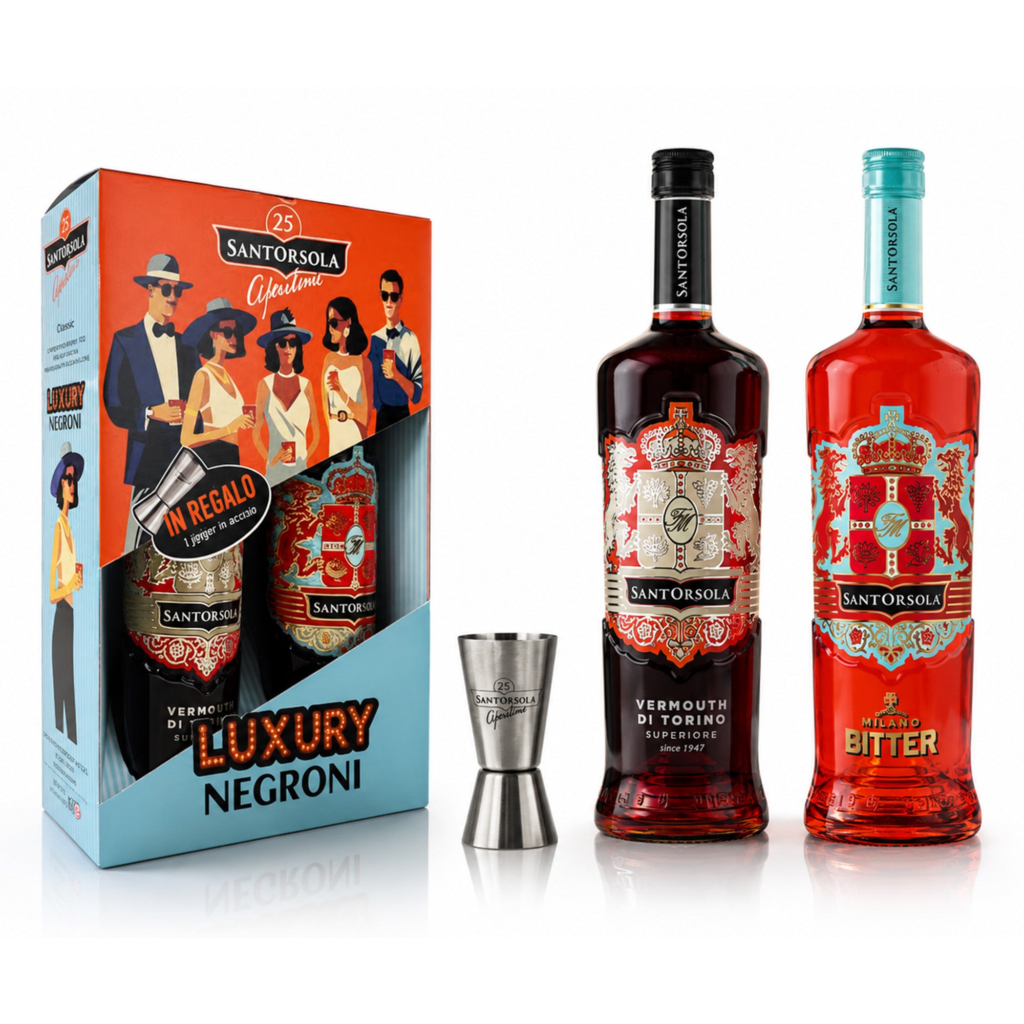 Luxury Negroni (Vermouth Rosso + Bitter Rosso)