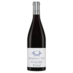 Jean-Marc Vincent Les Gravières Santenay AOC 1er Cru Rouge 2022 0,75 ℓ