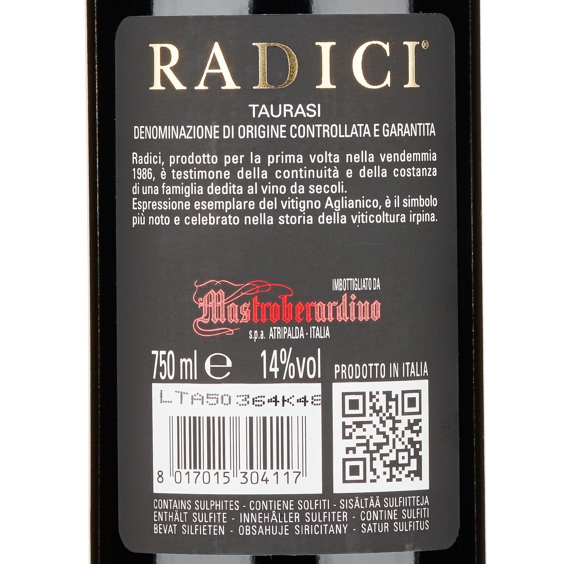 Taurasi Riserva DOCG Radici