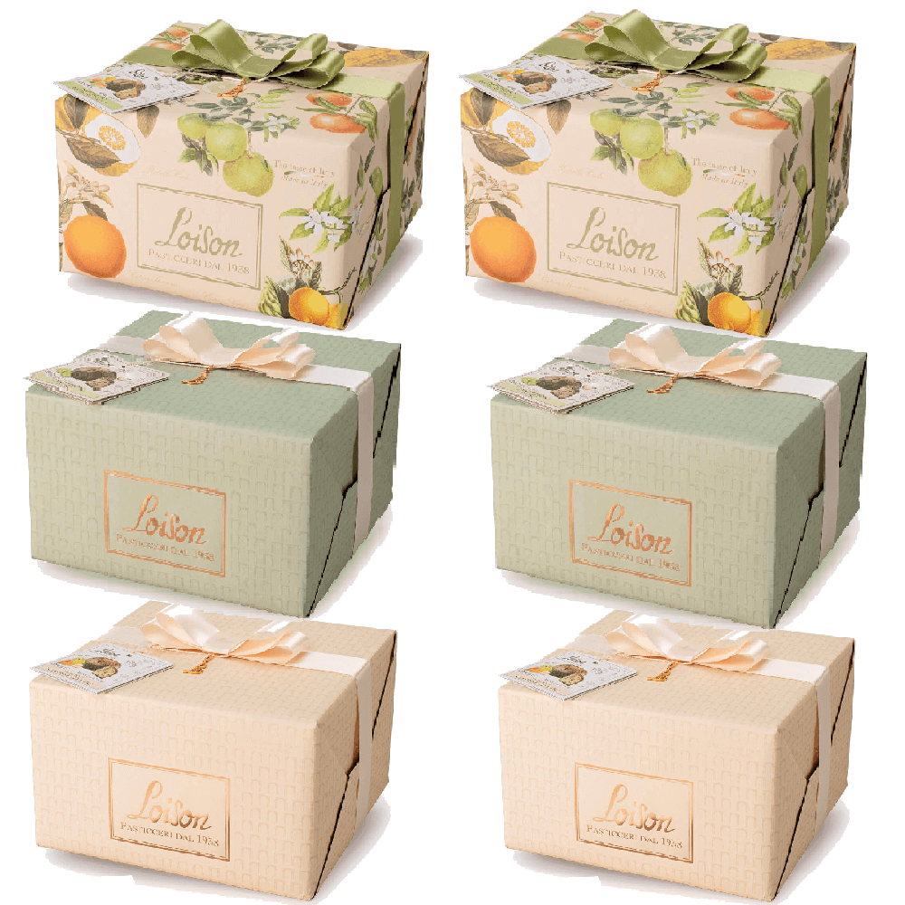 Confezione 6 panettoni 0,5 kg Mista - Loison