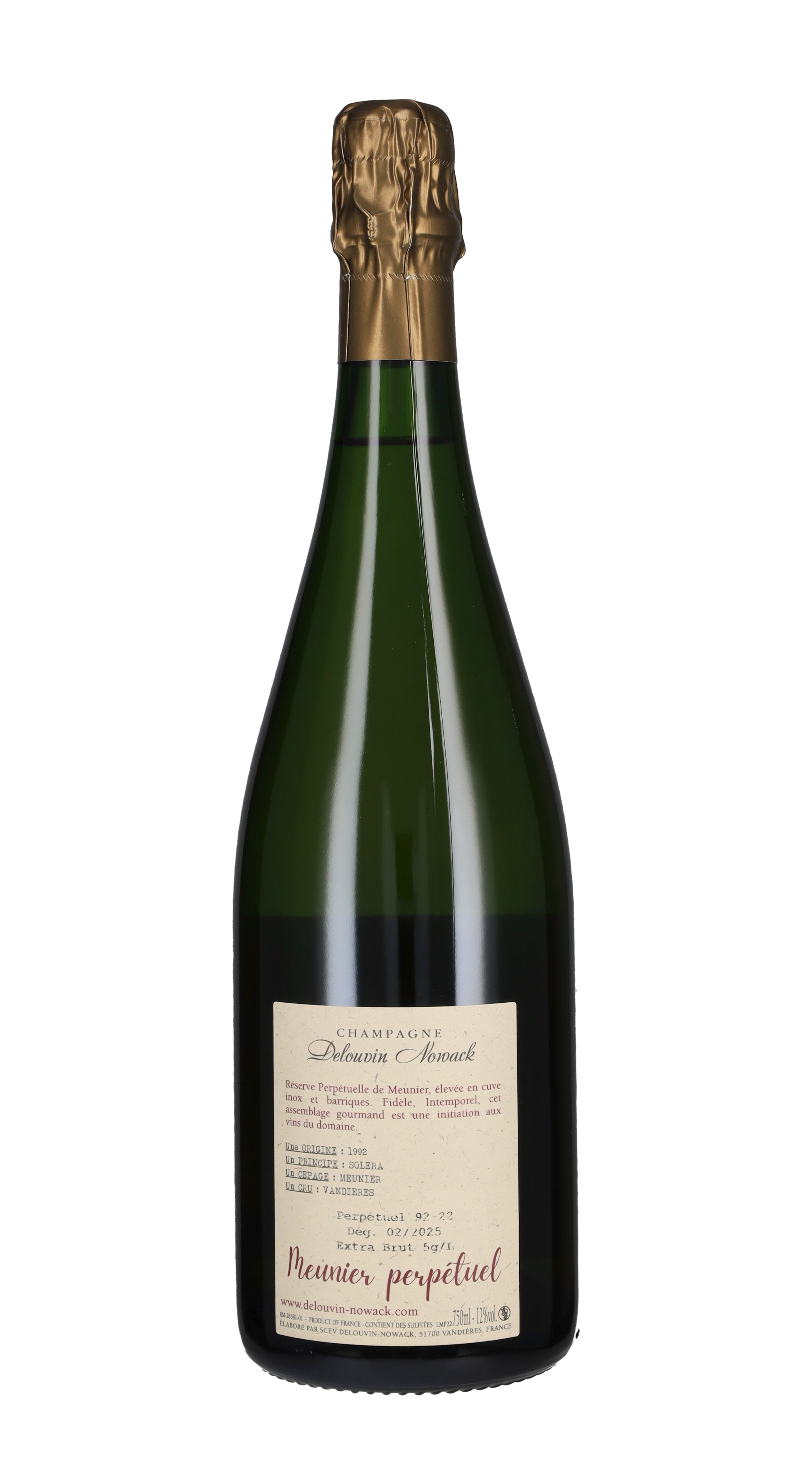 Champagne Extra Brut 'Meunier Perpetuel' Famille Delouvin