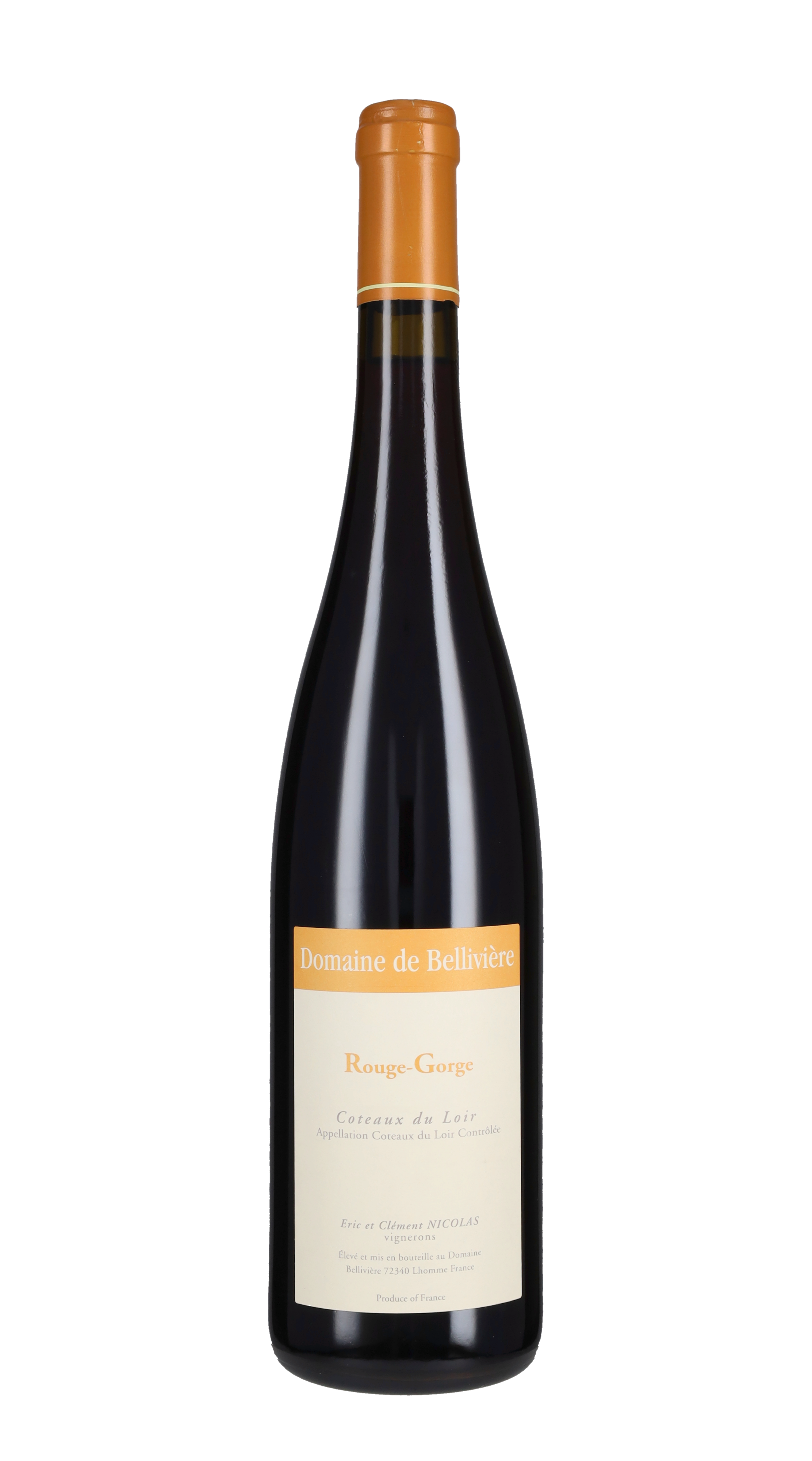 Coteaux du Loir Rouge 'Gorge' Domaine de Belliviere