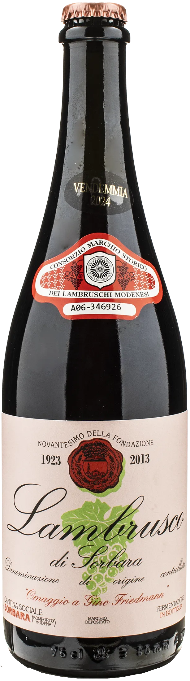 Lambrusco di Sorbara Omaggio a Gino Friedmann