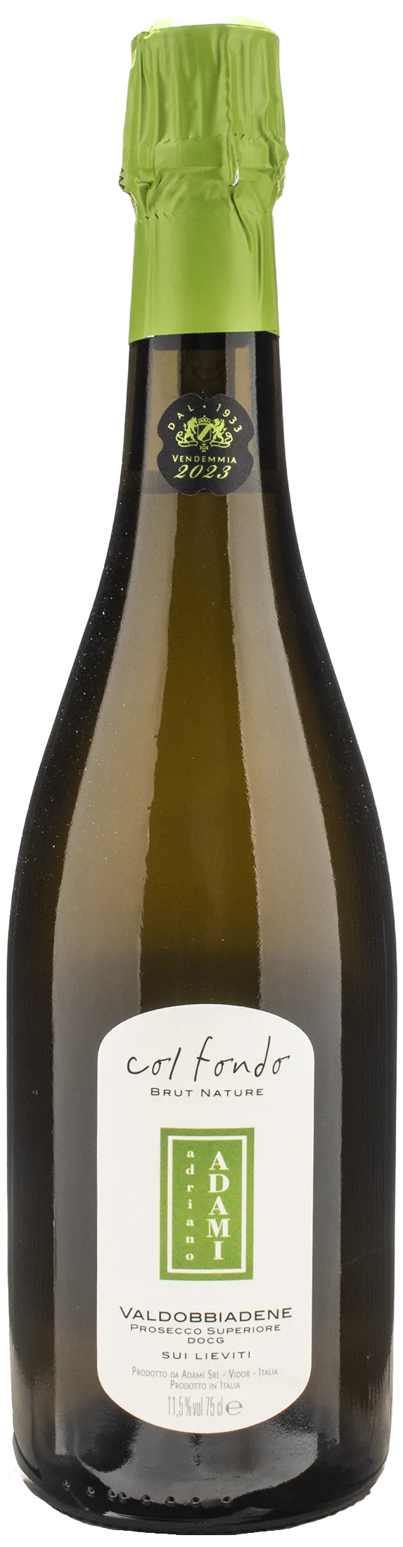 Valdobbiadene Prosecco Superiore Col Fondo sui lieviti Brut Nature