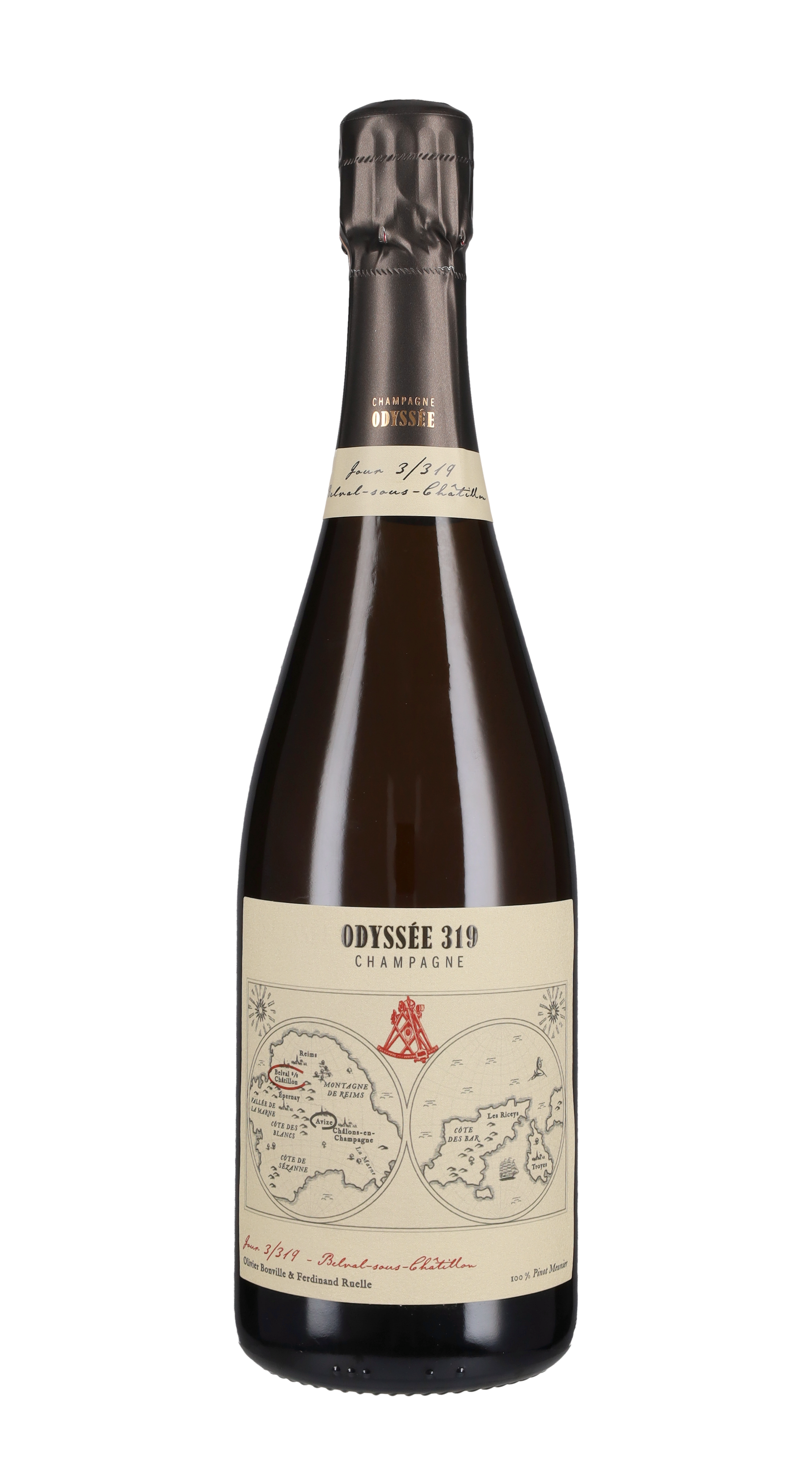 Champagne Brut Grand Cru 'Jour 3: Meunier à Belval' Odyssée