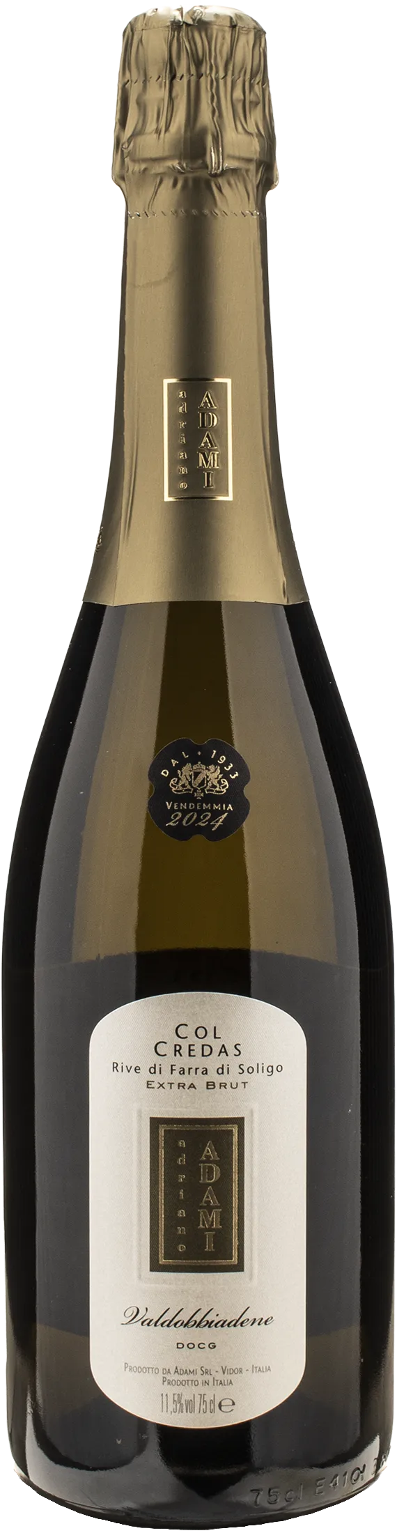 Valdobbiadene Prosecco Rive di Farra di Soligo Extra Brut Col Credas