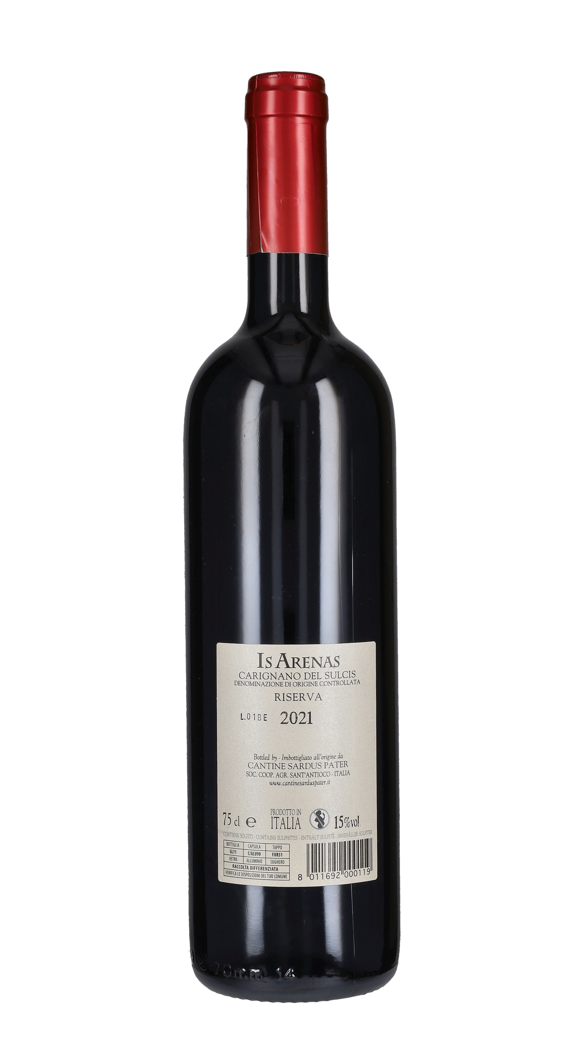 Carignano del Sulcis Riserva 'Is Arenas' Sardus Pater