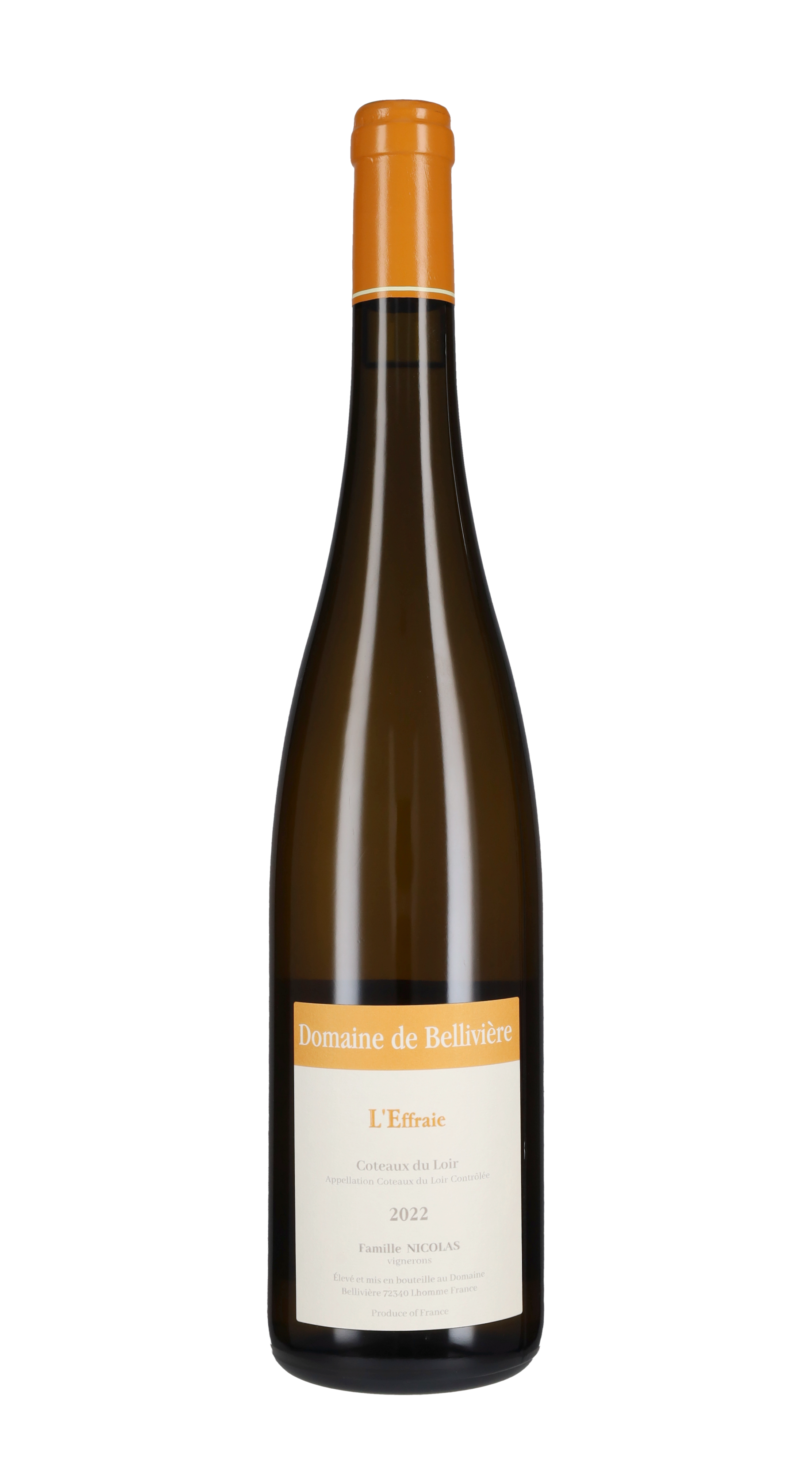 Coteaux du Loir Blanc 'Effraie' Domaine de Belliviere