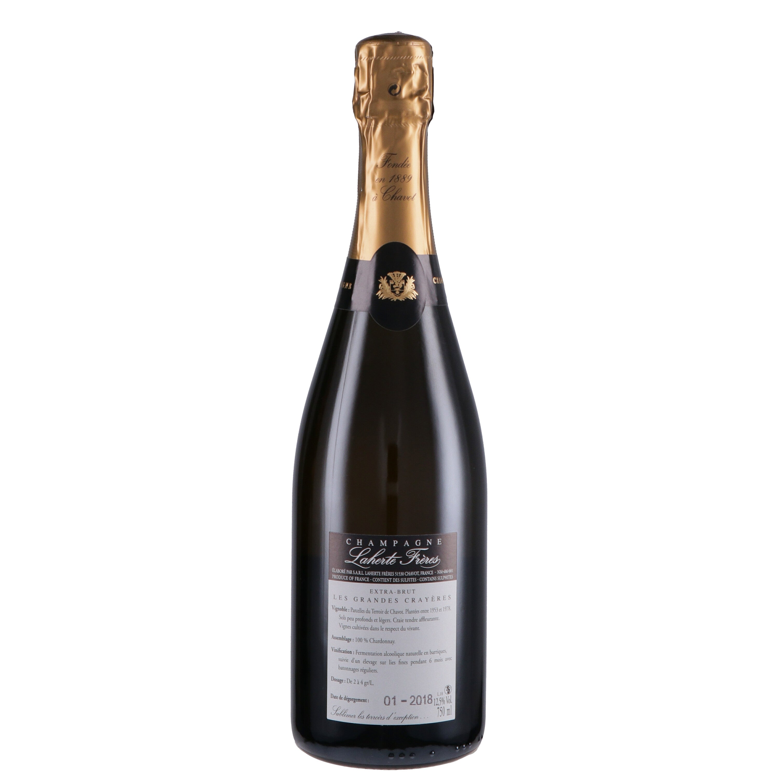 Champagne Extra Brut Blanc de Blancs Les Grandes Crayères