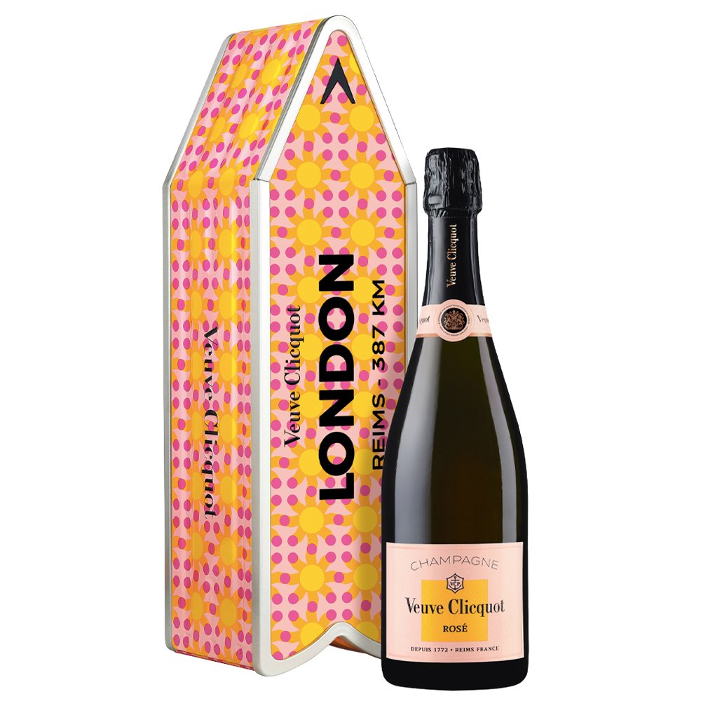 Champagne Brut Rosé Yellow Label Arrow Sun Pattern Arrow by Yinka Ilori