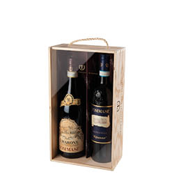 Cassetta con Amarone e Valpolicella Ripasso