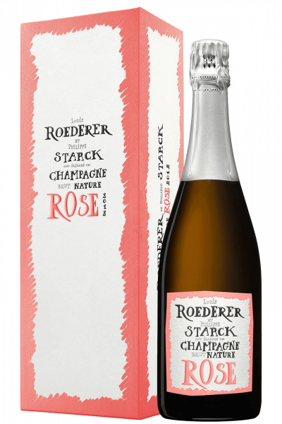 Champagne Louis Roederer & Philippe Starck Brut Nature Rosé (Astucciato)
