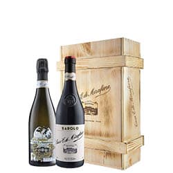 Cassetta Mirafiore con Barolo e Alta Langa
