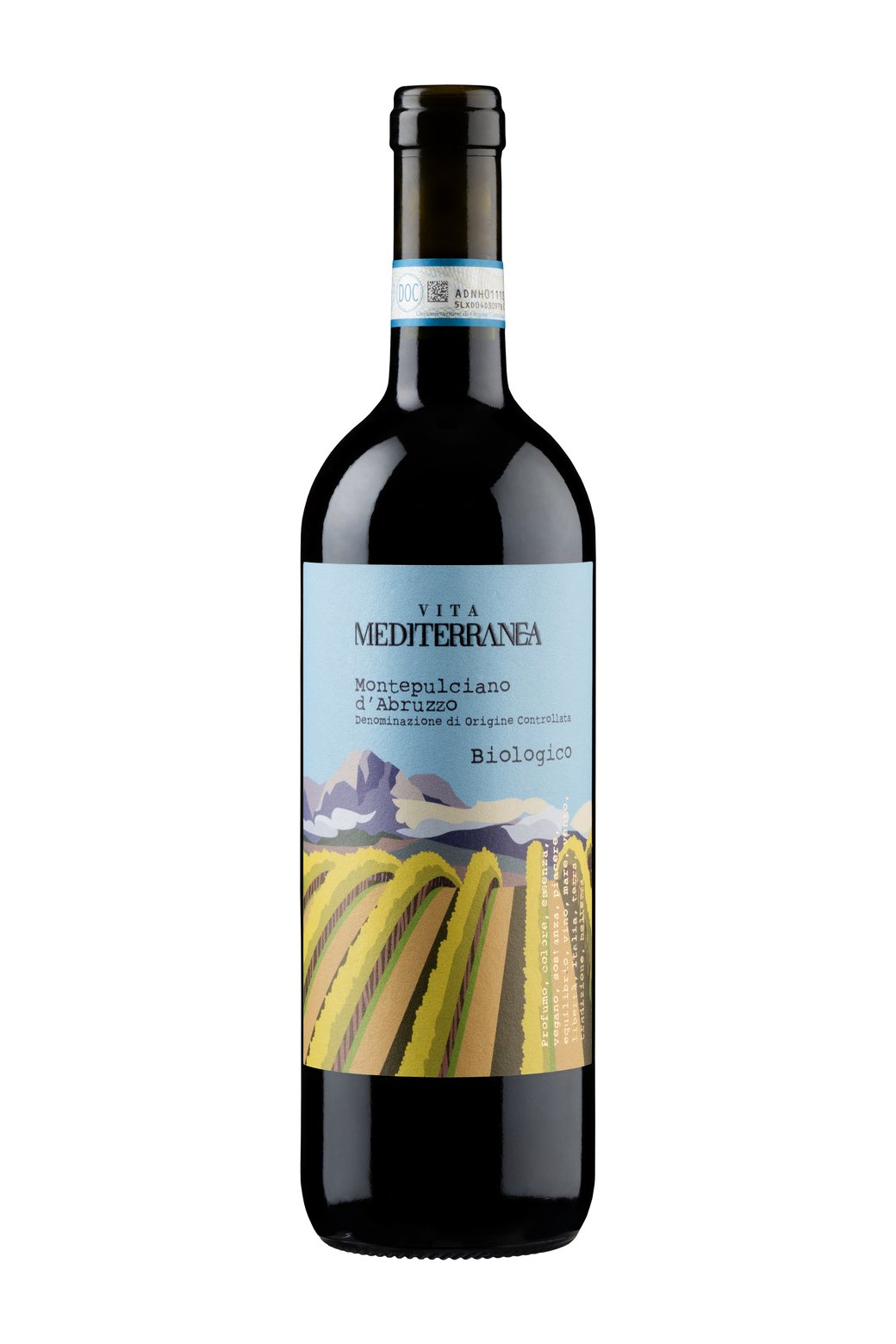 Montepulciano D'Abruzzo Doc Vino Biologico Vegano