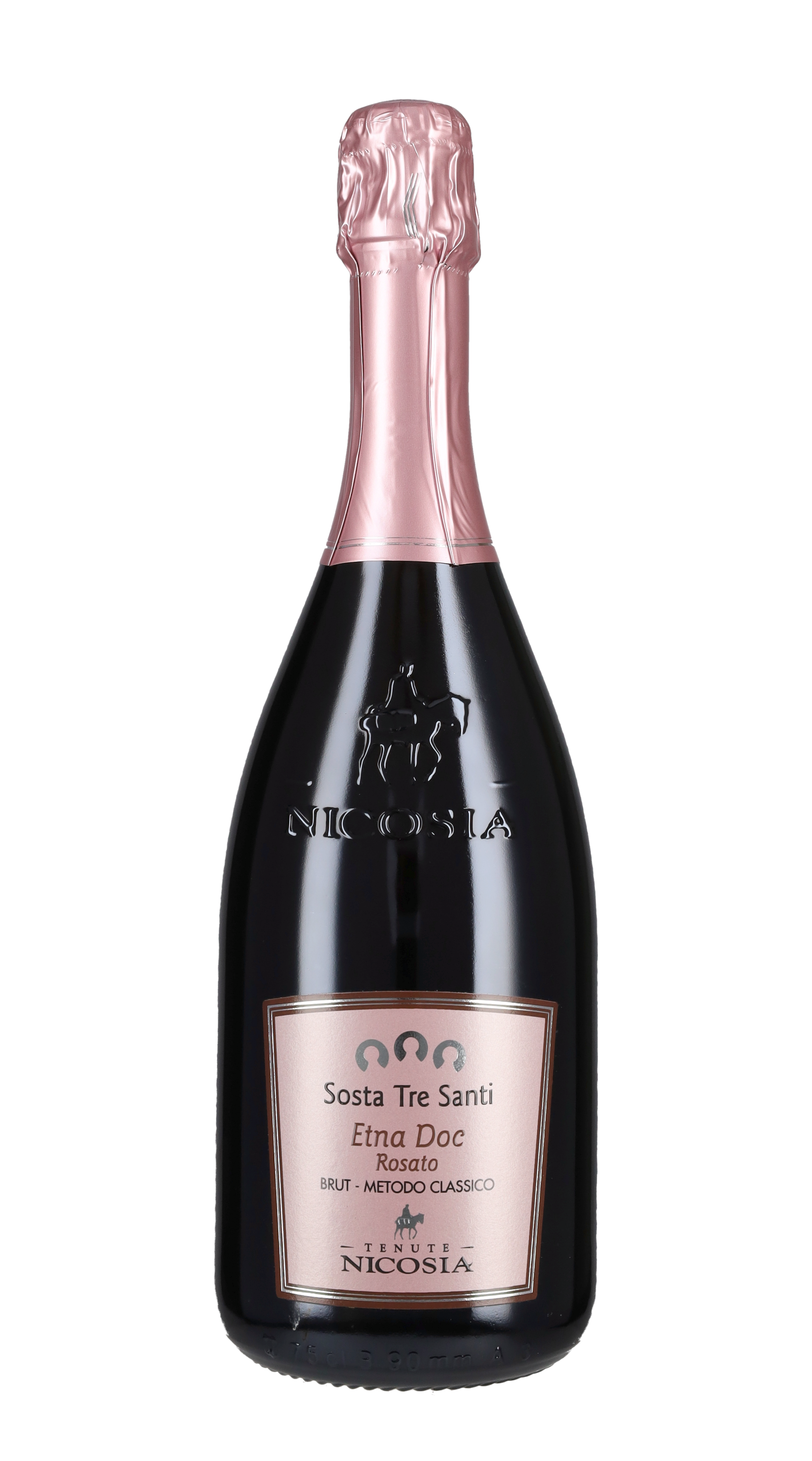 Spumante Metodo Classico Rosé Brut 'Sosta Tre Santi' Nicosia