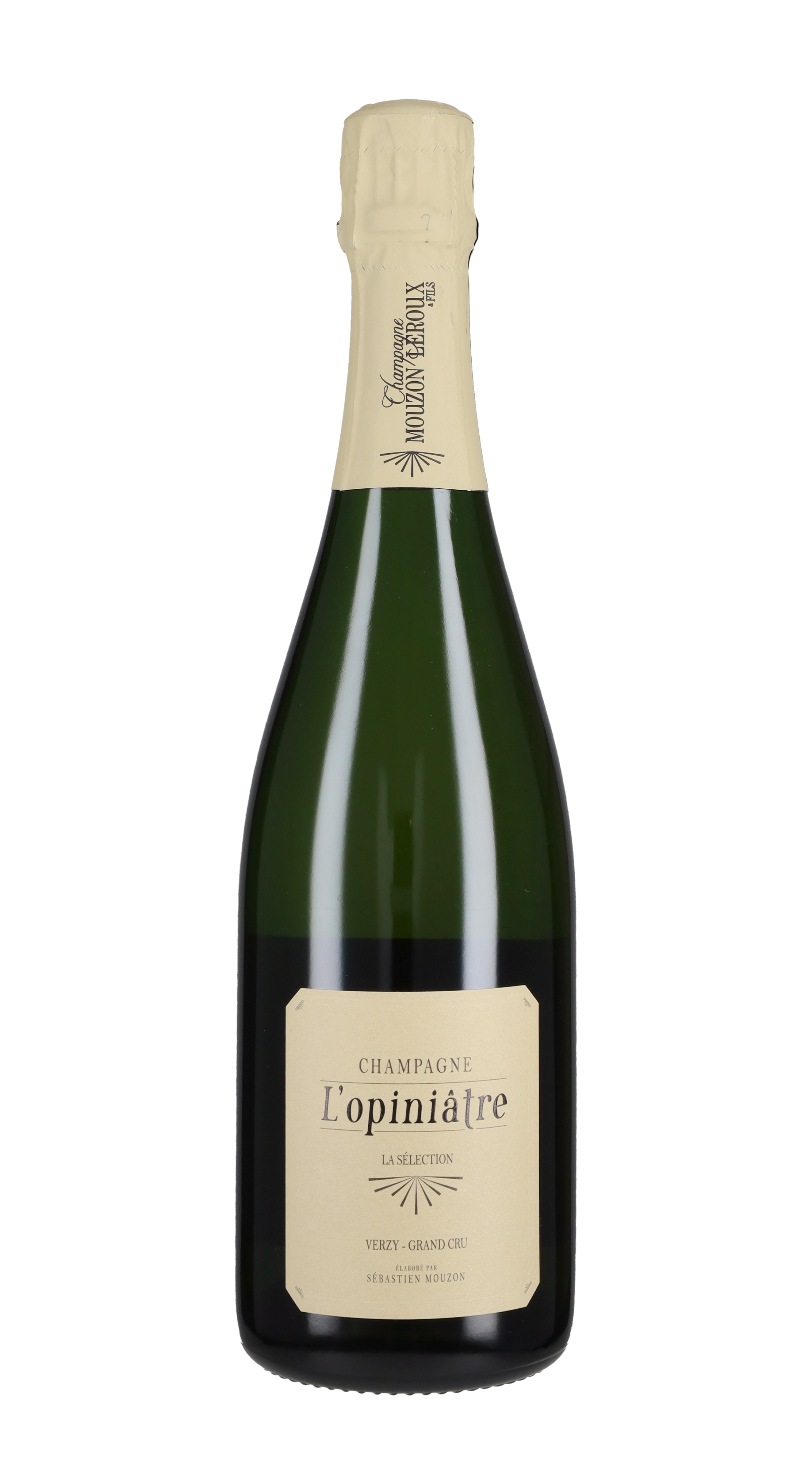Champagne Extra Brut Blanc de Blancs Grand Cru 'L’Opiniatre' Mouzon Leroux