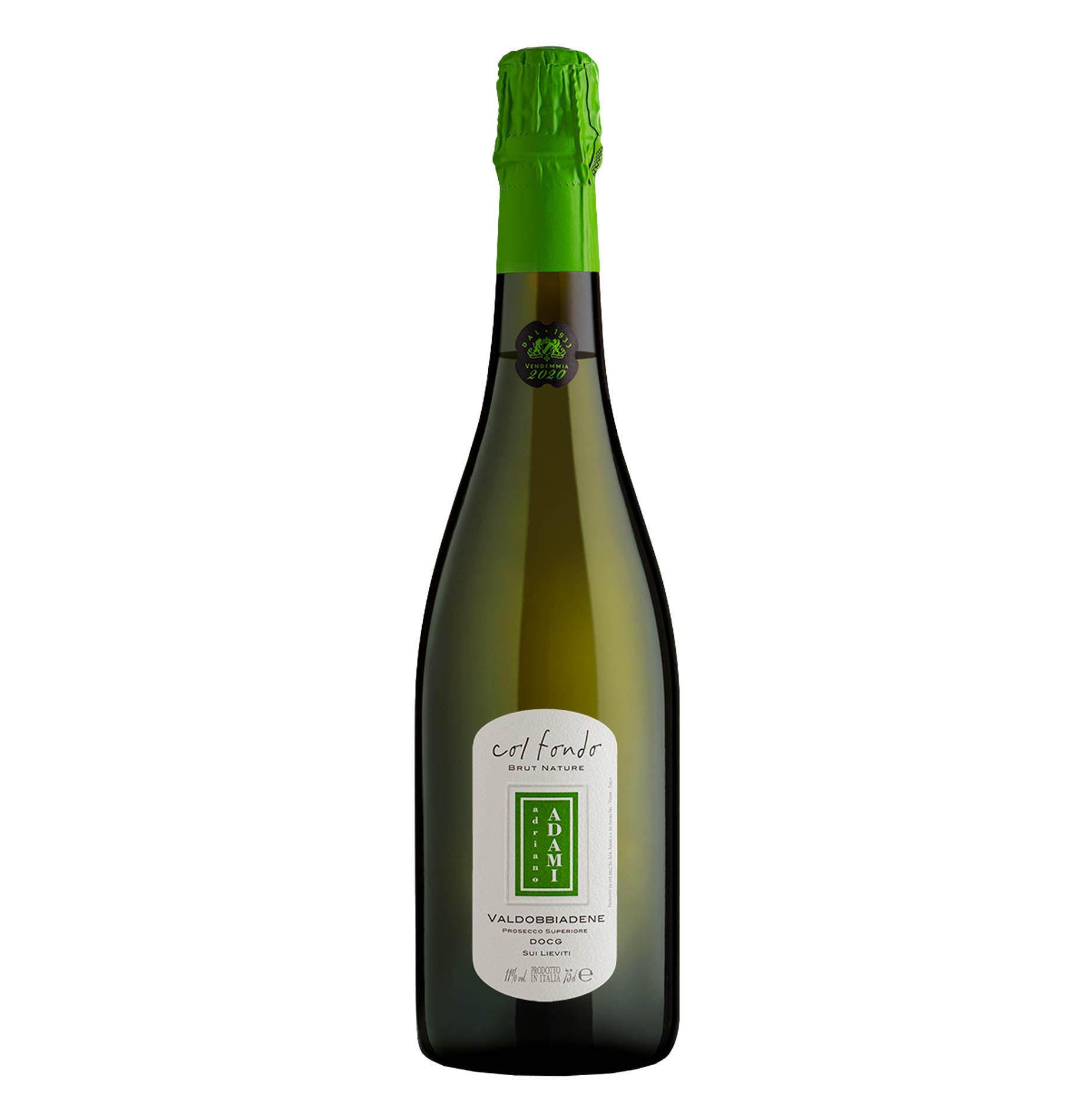 Valdobbiadene Prosecco Superiore Brut Nature DOCG Col Fondo Sui Lieviti