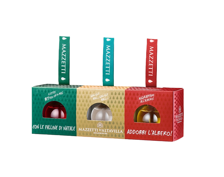 Confezione 3 Palline Natale Spirits Mazzetti