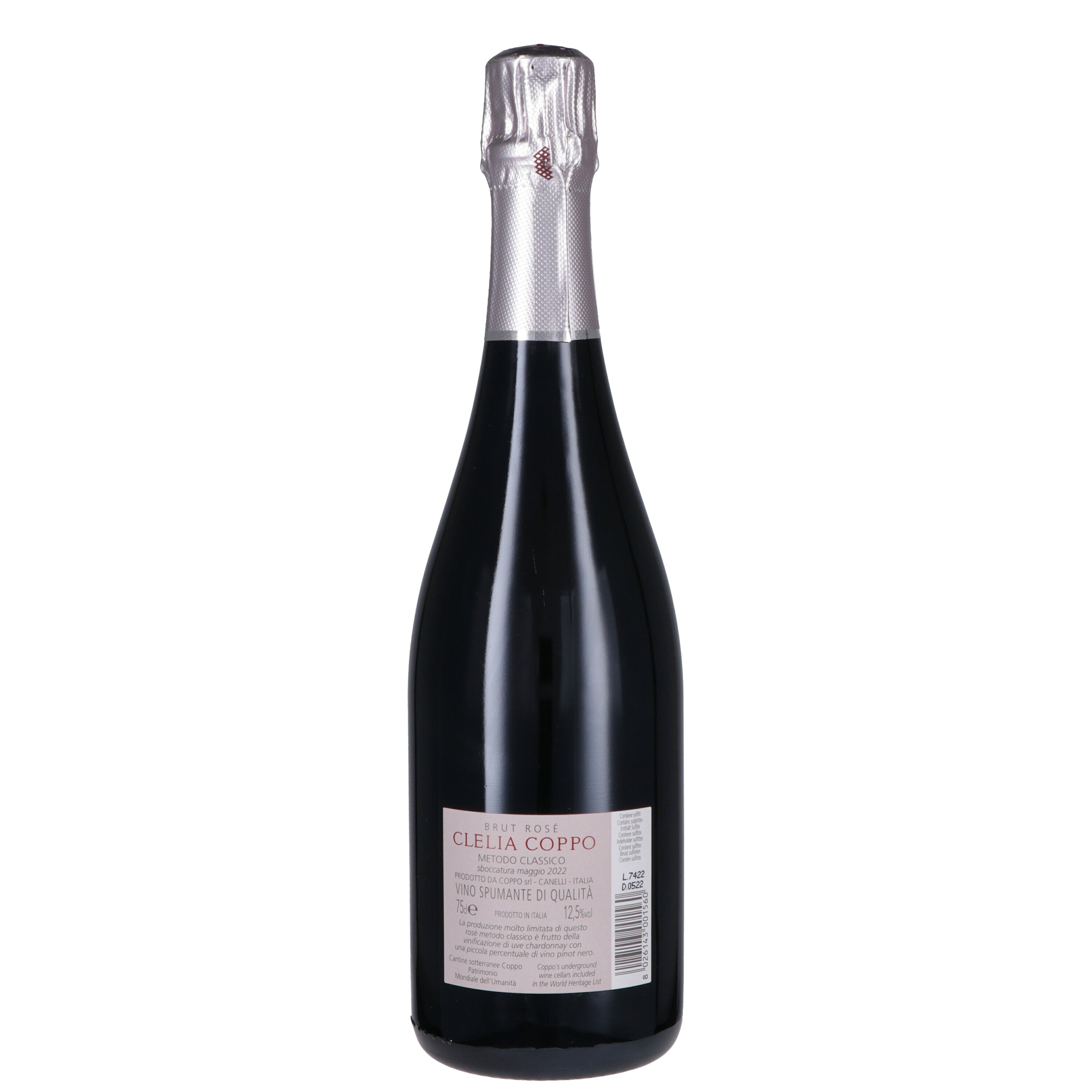 Vino Spumante di Qualità Metodo Ancestrale Brut Rosé Clelia