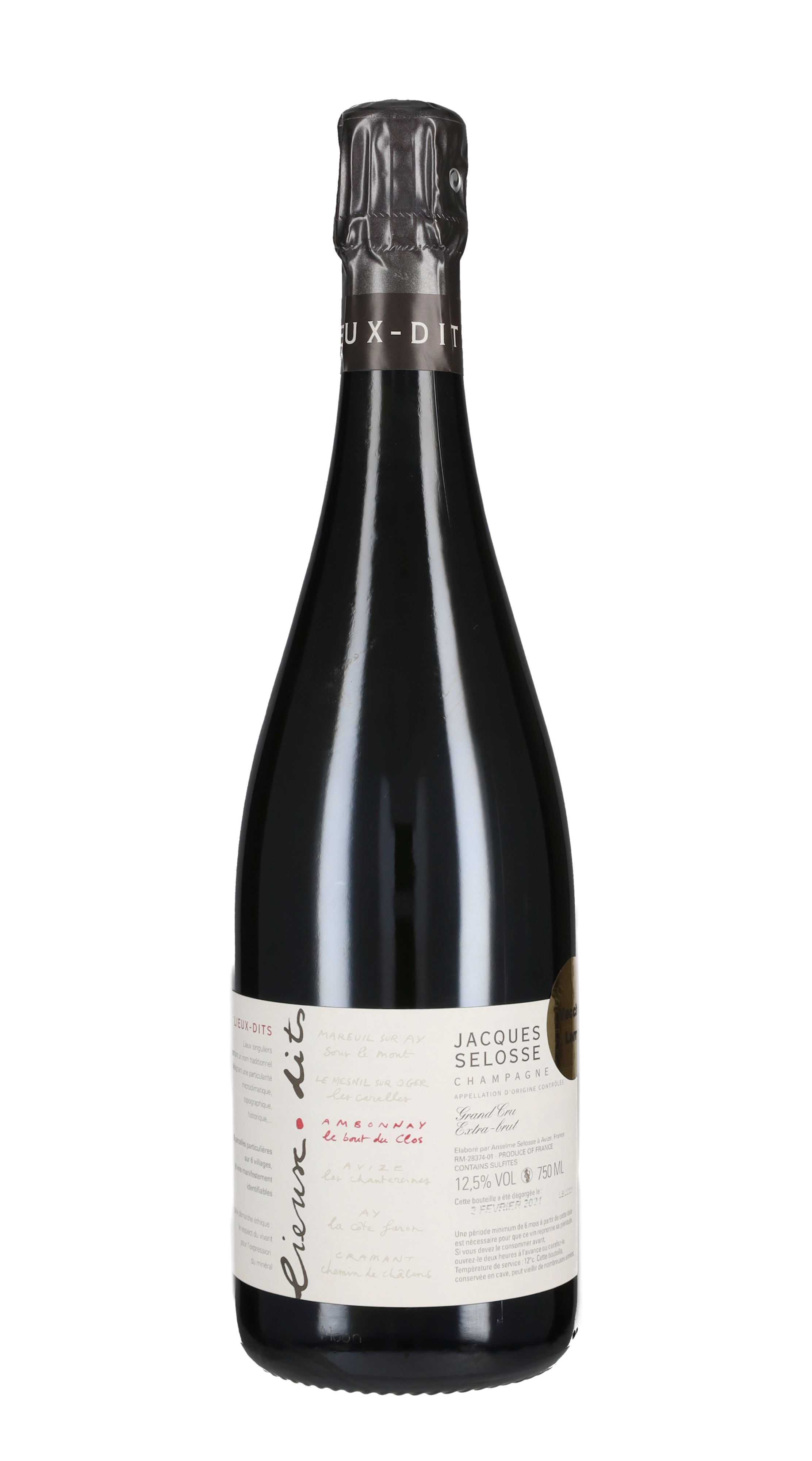 Champagne Extra Brut Grand Cru 'Le Bout Du Clos' Jacques Selosse