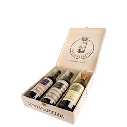 Cassetta Fontanafredda con Barolo, Barbera Raimonda e Arneis Pradalupo