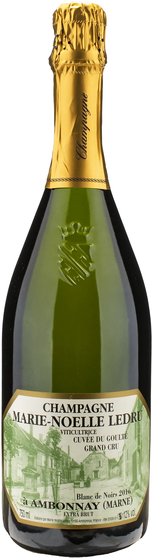 Marie Noelle Ledru Champagne Grand Cru Blanc de Noirs Cuvee Du Goulte Extra Brut