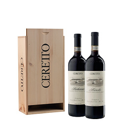 Cassetta Ceretto con Barolo e Barbaresco