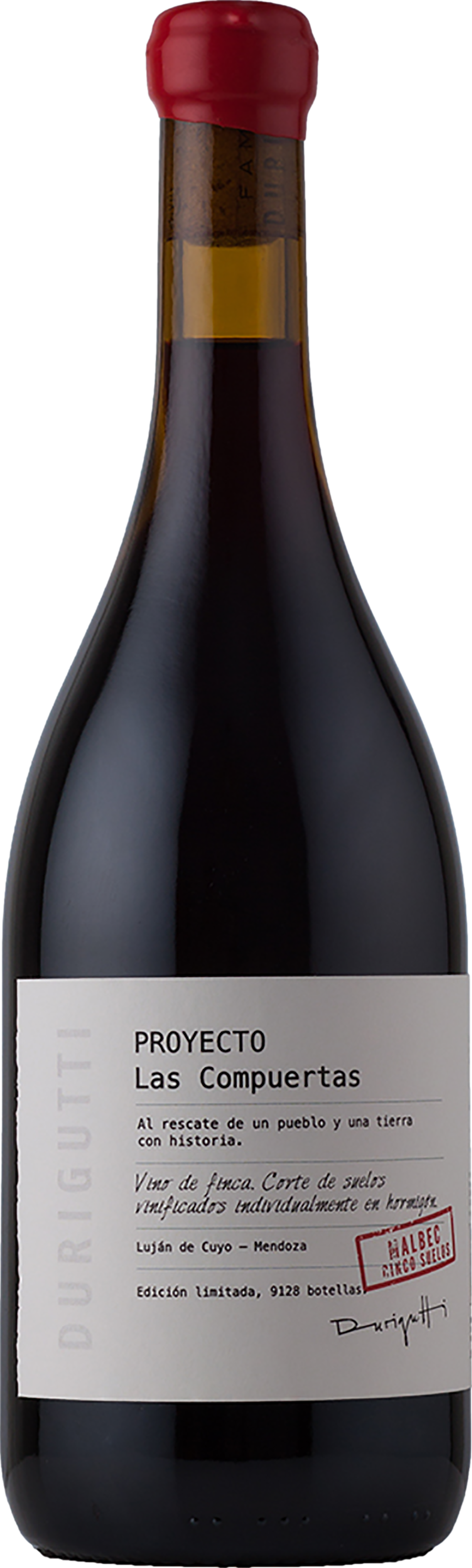 Durigutti Proyecto Las Compuertas Cinco Suelos Malbec 2022