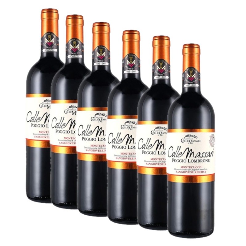 Montecucco Rosso Riserva DOC Poggio Lombrone 2016 - Colle Massari [Box 6 bottiglie]