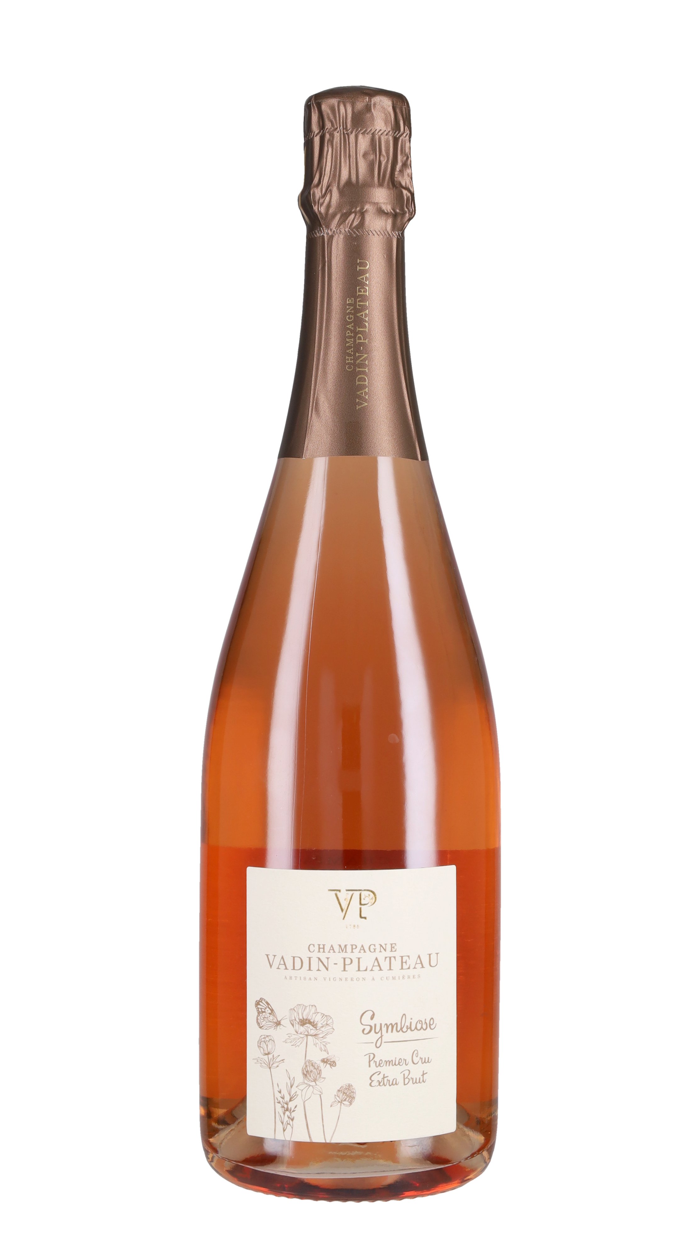 Champagne Rosé Extra Brut Premier Cru 'Symbiose' Vadin Plateau