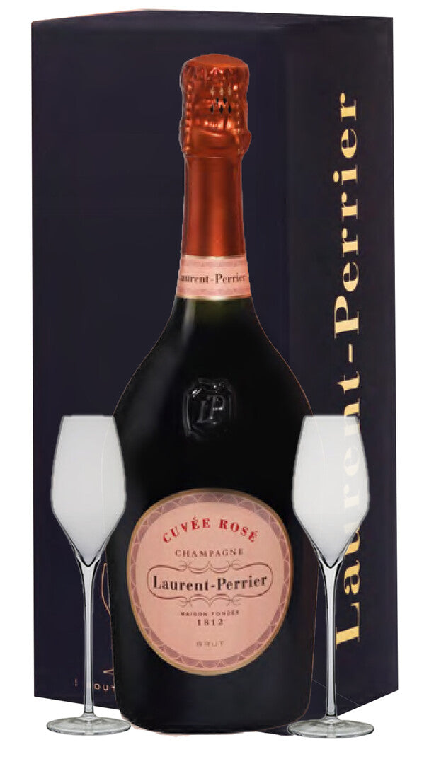 Glass Pack Champagne Cuvée Rosé Brut Laurent-Perrier