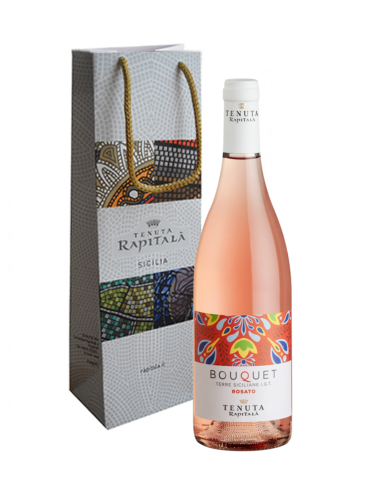Shopper + 1 Bottiglia Di Bouquet Terre Siciliane Igt Rosato