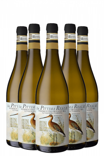 6 Bottiglie Vermentino Di Gallura Vendemmia Tardiva La Pittima Reale