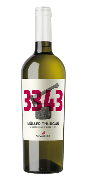 Müller Thurgau "3343" Vigneti delle Dolomiti IGT 2024