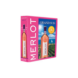 Grand Sud Pays d'Oc IGP Rosé Merlot 3 ℓ, Bag in Box