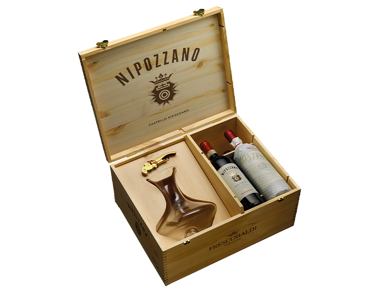 Cassa Legno "Lux" Frescobaldi con Nipozzano e Montesodi