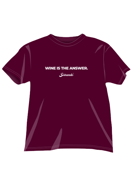T-shirt Burghundi "Wine is" Mis. M