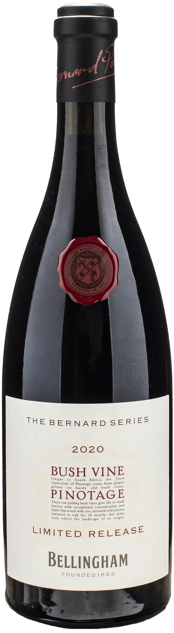 The Bernard Series Bush Vine Pinotage Limited Release