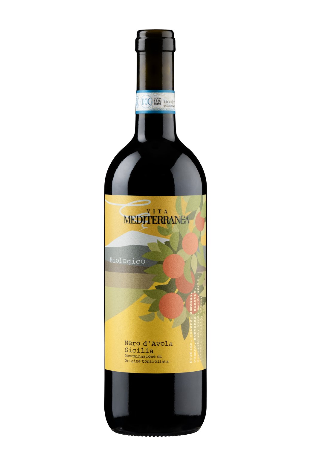 Nero D'Avola Sicilia Doc Vino Biologico Vegano