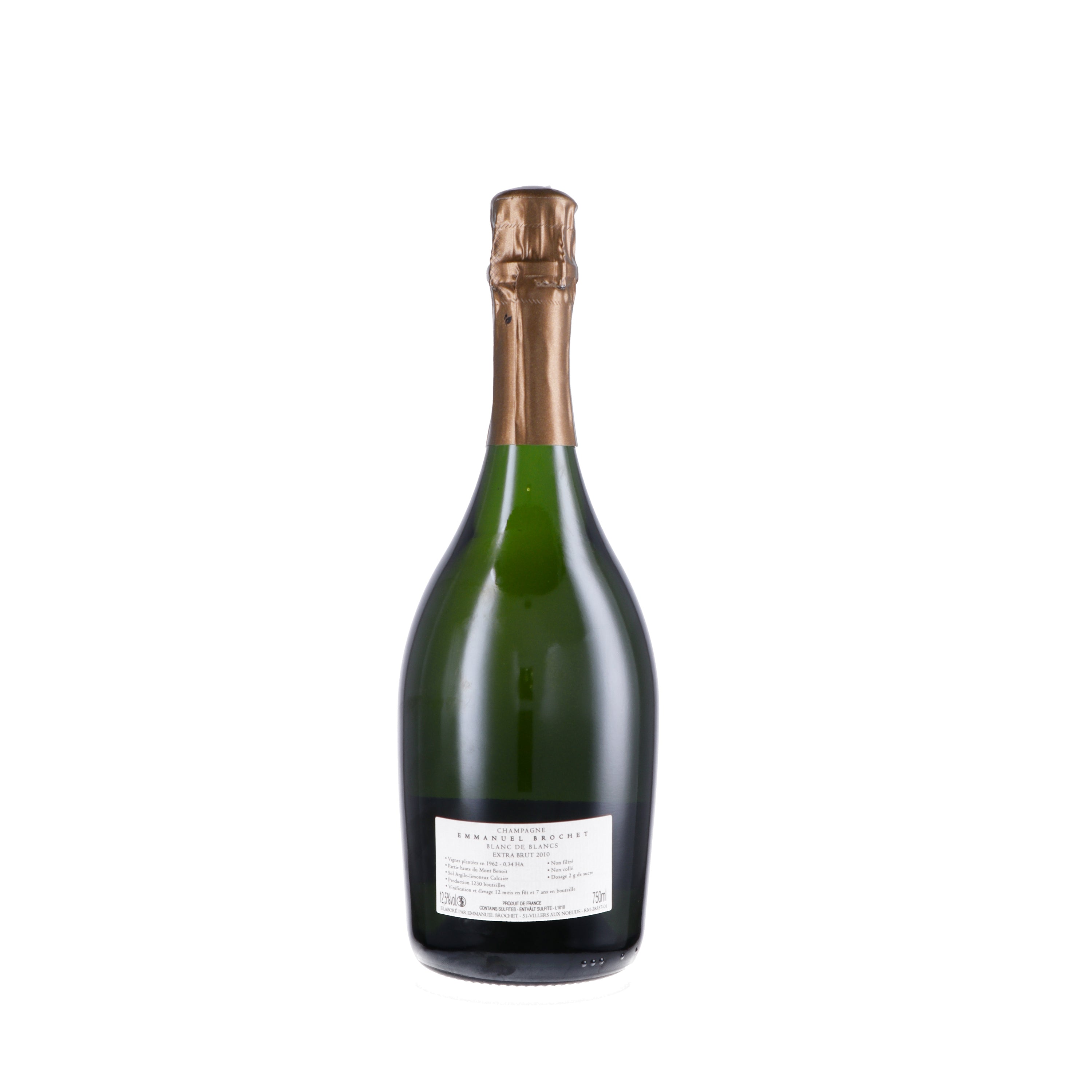 Champagne Extra Brut Blanc de Blancs Les Hauts Chardonnay
