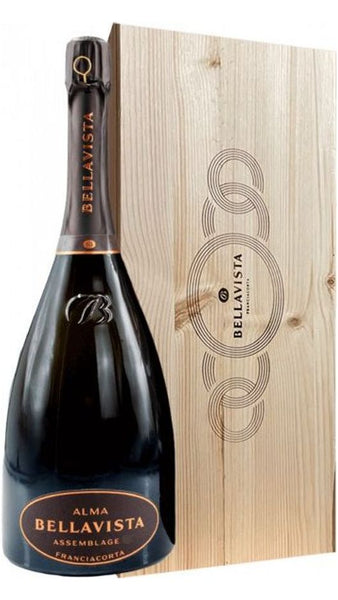 Franciacorta DOCG Alma Assemblage 2 Extra Brut - Jeroboam - Cassa di Legno
