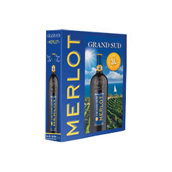 Grand Sud Pays d'Oc IGP Merlot 3 ℓ, Bag in Box