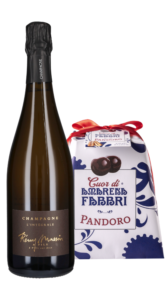 Pandoro Cuor di Amarena Fabbri e Champagne 'L'Integrale' Remy Massin